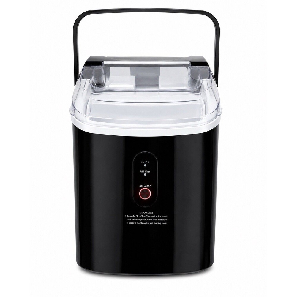Kismile 26 Lb Countertop Ice Maker HZB-15N Portable Ice Machine Black Tested